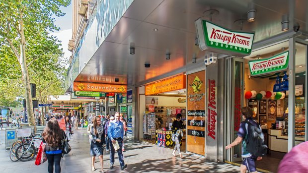 Shops on Swanston Street are generally attracting rents between $4000 to $5000 a square metre.