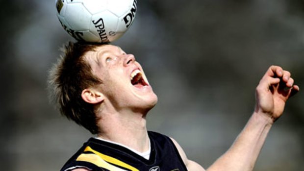 Ball's in his court ... Jack Riewoldt.