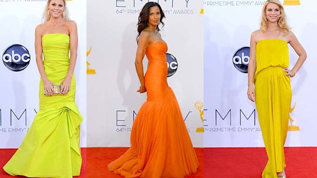 Citrus stars ... Julie Bowen, Padma Lakshmi and Claire Danes were all red carpet winners.