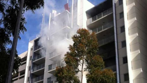 A fire in a high-rise apartment in the CDB caused mass evacuations this afternoon.