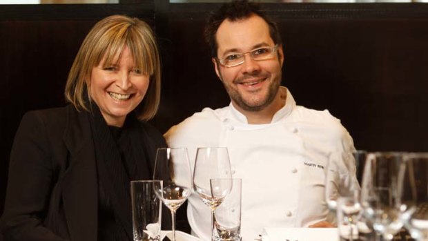 Chef and owners Martin Benn and Vicki Wild, in the Sepia dining room.