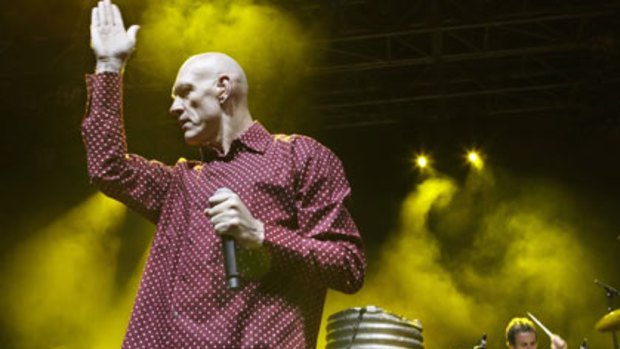 Peter Garrett in his rocking days.