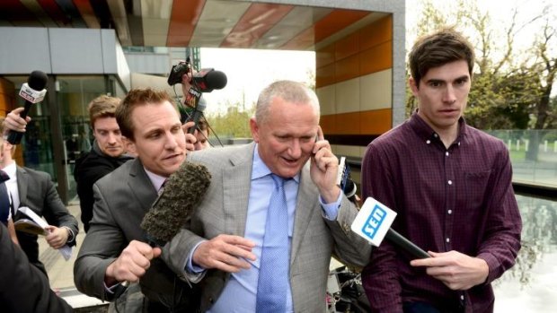 Judgment day: Stephen Dank after Essendon's defeat in the Federal Court.
