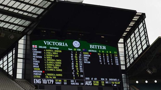 The full cricket scorecards will fit on the new screens.