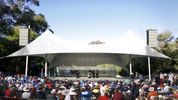 Time for a makeover &#8230; an artist's impression of the ''sound shell'' canopy.