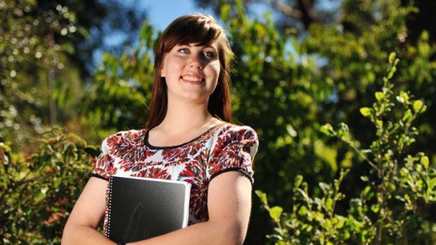 Matilda Brown from Launceston, is hoping for a place in RMIT's  bachelor of environmental engineering course.