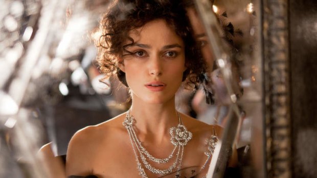 All that glitters &#8230; Keira Knightley had a daily selection of Chanel diamonds worth $US2 million.