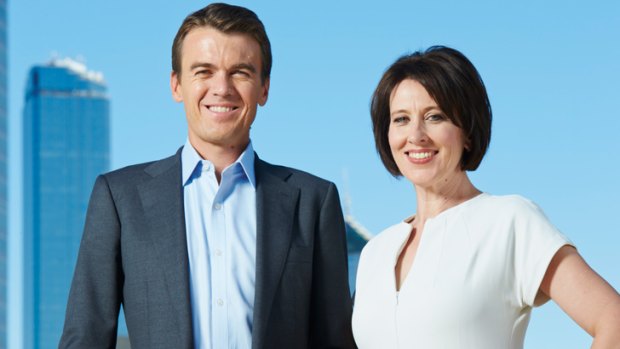 A crop of applaudable presenters ... <i>ABC News Breakfast</i> hosts Michael Rowland and Virginia Trioli.