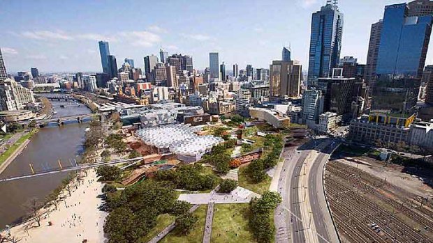 Stalled: the Federation Square East plan.