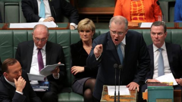 Immigration Minister Scott Morrison on the attack in question time.