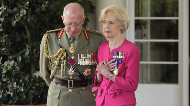 Governor-General Quentin Bryce and Chief of the defence Force General David Hurley.