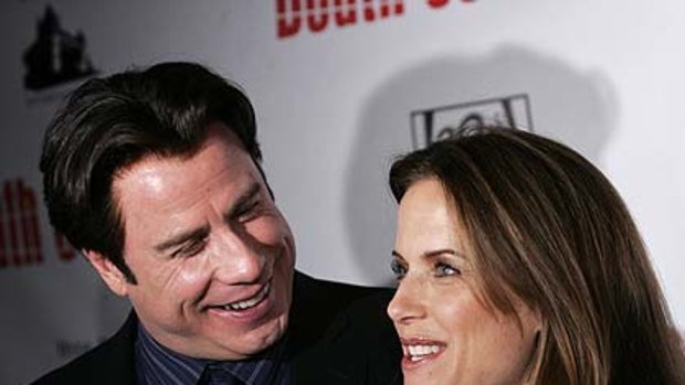 After the sadness, the joy ... Travolta and Preston expecting a boy.