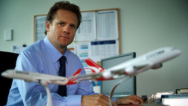 Waiting game: Qantas first officer Adam Susz.