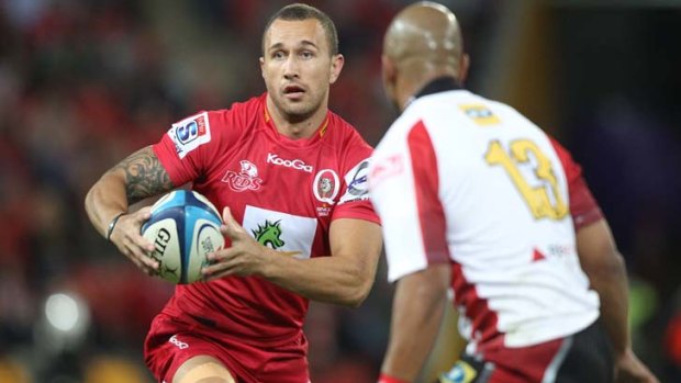 Back in action ... Quade Cooper.