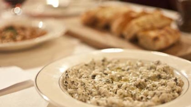 Dovme ...  a pearl barley and yoghurt dish that is all about lightness and texture.