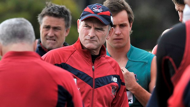 Feeling the heat: Demons coach Dean Bailey will feel as if he has a truck on his shoulders if Melbourne offers up another insipid display.