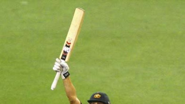 Shane Watson is ecstatic after he helped Australia chase down a record 295 for victory.
