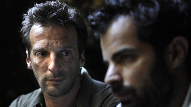 Trenchant claims &#8230; writer, director and actor Mathieu Kassovitz, left, stars with Alexandre Steiger.