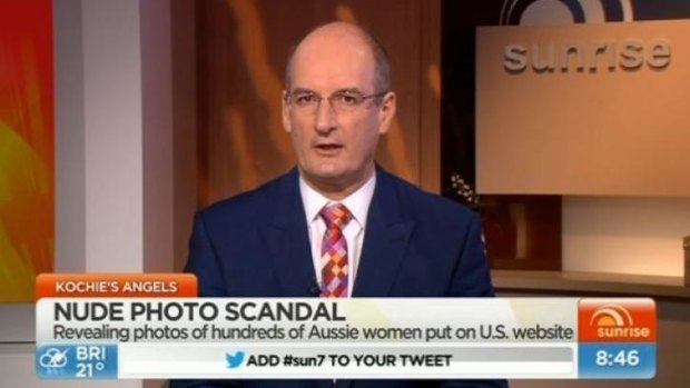 Sunrise co-host David 'Kochie' Koch did defend the victims on the program, calling the nude photo hack "identity theft".