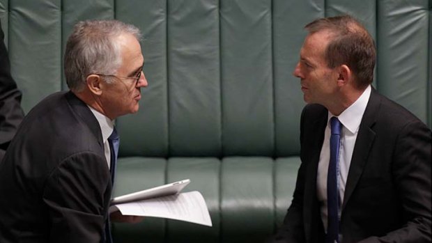 Opposition Leader Tony Abbott: Malcolm Turnbull would make a ‘‘very good communications minister in the next Coalition government’’.