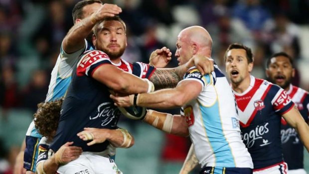 "It was a good old footy game in the end": Roosters coach Trent Robinson.