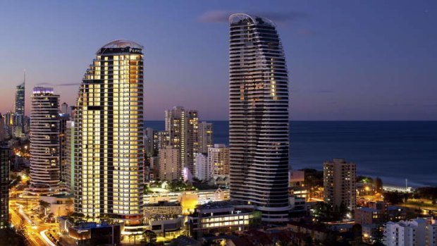 Peppers Broadbeach and the Gold Coast skyline.