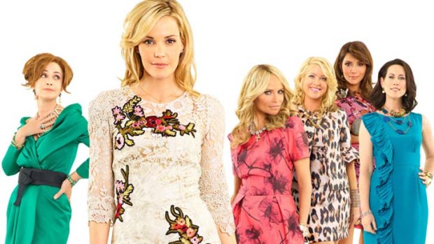 Softening the blow ... Channel Seven has agreed to change the name of an upcoming program, <i>Good Christian Bitches</i>, to <i>GCB</i>. Above, cast members of <i>Good Christian Belle</i>.