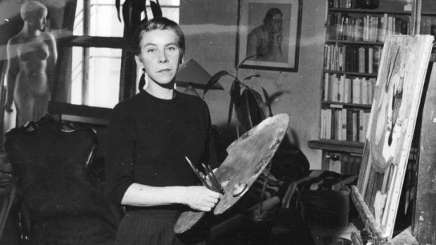 Enduring artist: Tove Jansson at work in her studio in the early 1950s.