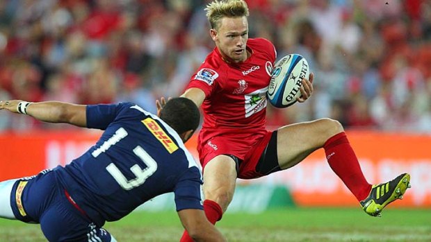 Sam Lane in action for the Queensland Reds.