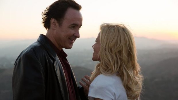 John Cusack and Elizabeth Banks as Brian and Melinda  Wilson in <i>Love & Mercy</i>.