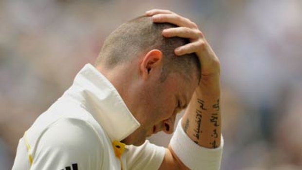 Michael Clarke . . . a dismal Ashes series for the Australian vice-captain.