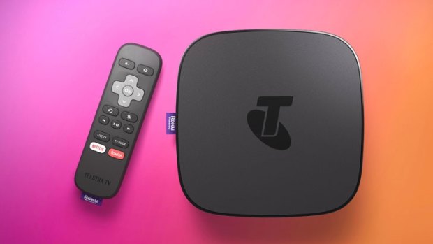 The Telstra TV 2 is larger than its predecessor, adding a digital TV tuner.
