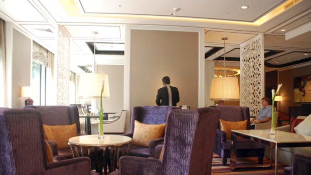 Luxury cocoon ... the Horizon Club lounge in Kuala Lumpur's Shangri-La hotel.