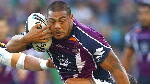 No risk . . . Sika Manu will be put in cotton wool by the Melbourne Storm.