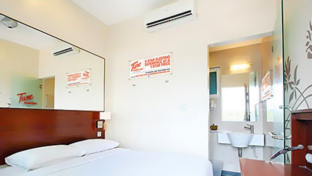 No-star hotel ... Tune's rooms are small but clean and modern.