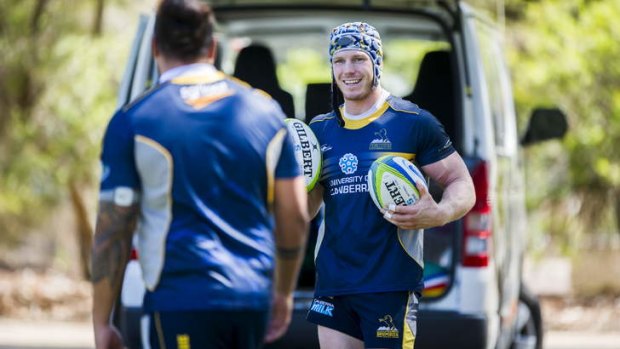 David Pocock during Brumbies' training on Tuesday morning.