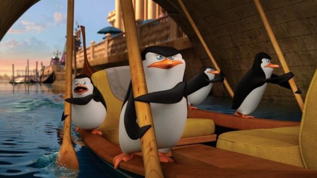 World travellers: The foursome at the centre of <i>Penguins of Madagascar</i>.