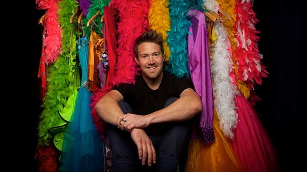 Big note: Eddie Perfect immersed himself in ballroom dancing videos to get the right feel for <i>Strictly Ballroom the Musical</i>.