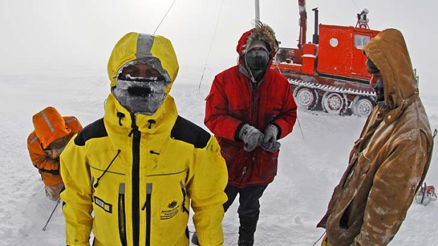 Freezing work: setting up an Antarctic weather station