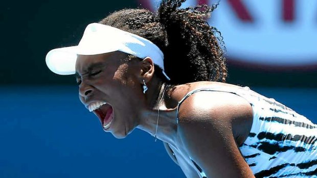 Out: Venus Williams lost her first round match against Ekaterina Makarova of Russia.