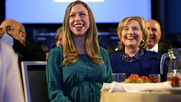 Chelsea Clinton with her mother Hillary.