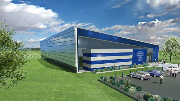Join the club: An artist's impression of Geelong?s new elite training venue.