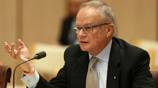 Commission of Audit chairman Tony Shepherd in Parliament on Friday.
