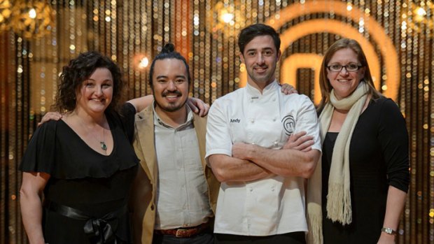 The four MasterChef champions from "the Sydney years" Julie Goodwin, Adam Liaw, Andy Allen and Kate Bracks