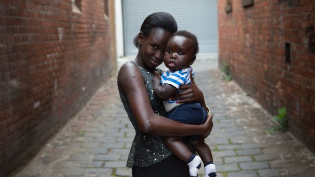 Nyakong and her five-month-old son Daniel have secured crisis housing for three months at a Hanover centre after all other options fell through. 