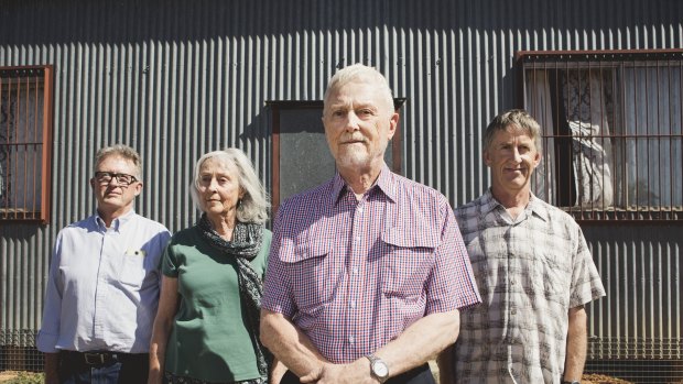 Yass landowners (from left) Mark O'Shea, Averil Ginn, Bill Ginn, and Arnold Dekker, say there needs to be a clearer plan for development along the NSW border.