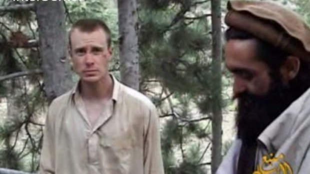 Bargaining chip ... This still from a Taliban video shows US Sergeant Bowe Bergdahl in captivity on December 7, 2010. He was in captivity for five years.