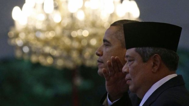 US President Barack Obama (left) and Indonesian President Susilo Bambang Yudhoyono in 2010.