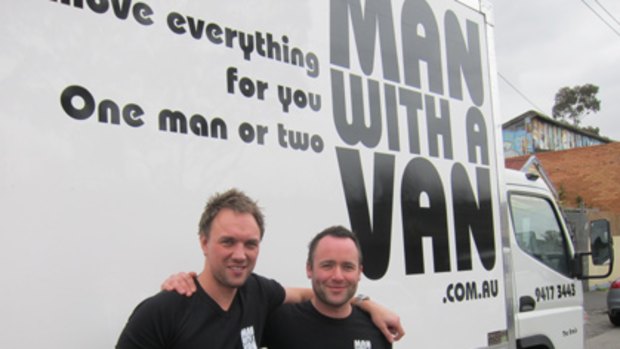 Man With a Van co-owners James Bowden (left) and Tim Bishop.