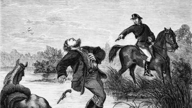 The death of Captain Thunderbolt in 1870 as seen by Samuel Calvert.